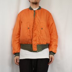 画像5: 民間品 90's  ALPHA INDUSTRIES,INC. USA製 MA-1 フライトジャケット 3XL (5)