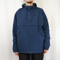 画像2: 90's GAP ナイロンアノラックパーカー NAVY L (2)