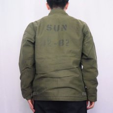 画像4: 80's U.S.NAVY A-2 ステンシル入り デッキジャケット MEDIUM (4)