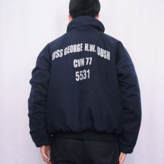 画像4: U.S.NAVY SHIPBOARD COLD WEATHER JACKET ステンシル入り LARGE (4)