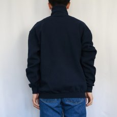 画像3: 90's PLUMA USA製 "HEAVY WEIGHT COTTON" 無地タートルネックスウェット NAVY L (3)