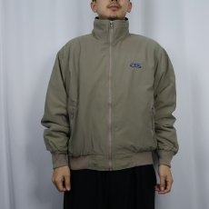 画像2: 90's Eddie Bauer 裏フリース ナイロンジップジャケット M (2)