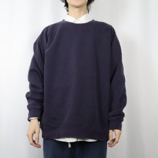 画像2: LANDS' END 無地スウェット NAVY XXL (2)