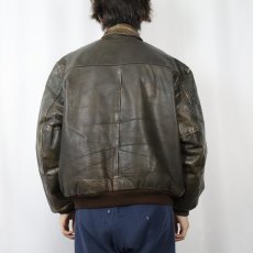 画像3: 80's L.L.Bean "A-2 TYPE" レザーフライトジャケット  (3)