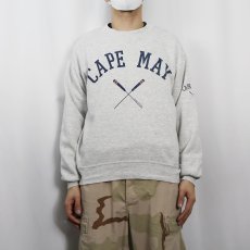 画像2: 90's RUSSEL ATHLETICS USA製 "CAPE MAY" プリントスウェット L (2)