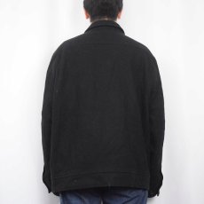 画像3: 2000's GAP ウール×ナイロン ジップジャケット BLACK XL (3)