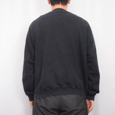 画像3: 90's United Colors of Benetton ITALY製 ロゴ刺繍 ラグランスウェット BLACK XL (3)