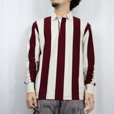 画像2: J.CREW ALWAYS ストライプ柄 ラガーシャツ S (2)