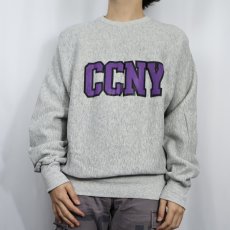 画像2: 90's MVP USA製 REVERE WEAVE TYPE "CCNY" 裏起毛 プリントスウェット L (2)