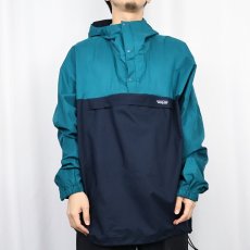 画像3: 90's Patagonia ニューマティックプルオーバー NAVY×GREEN XL (3)