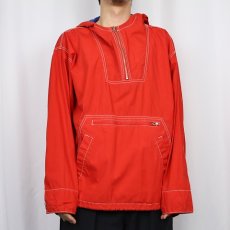 画像3: 90's GAP パッチ付き コットンアノラックパーカー S (3)