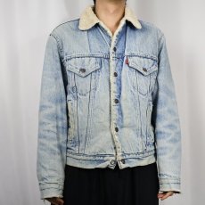 画像2: 70's Levi's USA製 デニムボアジャケット SIZE42 (2)