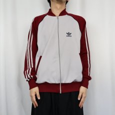 画像2: 80's〜 adidas TAIWAN製 サイドライン トラックジャケット L (2)