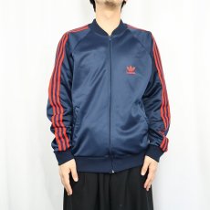 画像2: 80's adidas ATP USA製 トラックジャケット NAVY L  (2)