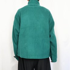 画像3: 80's Eddie Bauer フリースプルオーバージャケット GREEN L (3)