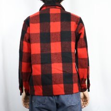 画像3: 50〜60's Woolrich バファローチェック柄 ウールシャツ SIZE15 (3)