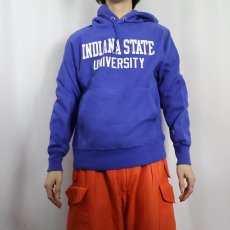 画像2: Champion REVERSE WEAVE "INDIANA STATE UNIVERSITY" プリントスウェット フーディー S (2)