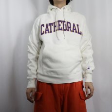 画像2: Champion REVERSE WEAVE "CATHEDRAL " プリントスウェット フーディー M (2)