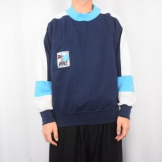 画像2: 90's NIKE 銀タグ 切り替えデザイン スウェット M (2)