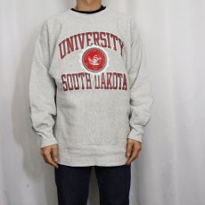 画像2: 90's Champion REVERSE WEAVE USA製 "UNIVERSITY SOUTH DAKOTA" プリントスウェット XL (2)