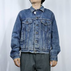 画像2: 80's Levi's 70411 USA製 チェック柄ライナー デニムジャケット SIZE44R (2)