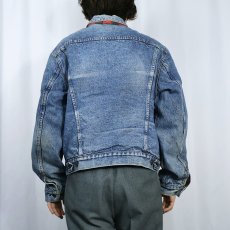 画像3: 80's Levi's 70411 USA製 チェック柄ライナー デニムジャケット SIZE44R (3)