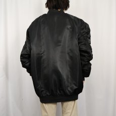 画像4: 民間品 Noiz "MA-1 TYPE" フライトジャケット BLACK XL (4)