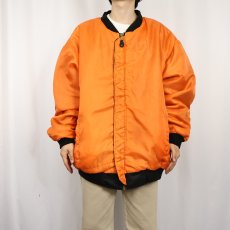 画像6: 民間品 K SPORTS "MA-1 TYPE" フライトジャケット BLACK 3XL (6)