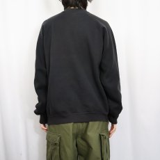 画像3: 90's SATURN USA製 企業ロゴプリントスウェット BLACK XXL (3)