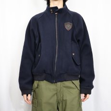 画像2: POLO Ralph Lauren パッチ付き メルトンウールジャケット NAVY M (2)