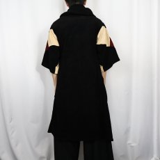 画像4: 80〜90's Christian Dior ROBE DE CHAMBRE フーデッドベロアローブ BLACK ONESIZE (4)