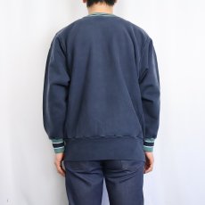 画像3: 90's Champion REVERSE WEAVE USA製 ボーダーリブ スウェット NAVY L (3)