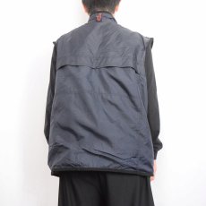 画像3: GAP "SEKRI TYPE" 裏サーマル ナイロンベスト NAVY XL (3)