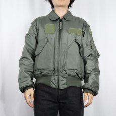 画像2: 90's 民間品 ALPHA INDUSTRIES CWU-45/P フライトジャケット MEDIUM (2)