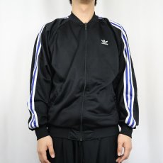 画像2: 90's adidas サイドライントラックジャケット BLACK S (2)