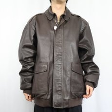 画像3: L.L.Bean USA製 "A-2 TYPE" レザーフライトジャケット XL (3)