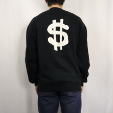 画像3: 90's RUSSELL ATHLETIC USA製 "＄" バックプリントスウェット BLACK L (3)