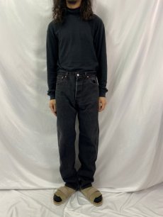 画像2: 90's Levi's 501 USA製 ブラックデニムパンツ W33 (2)