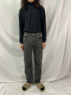 画像2: 90's Levi's 501 USA製 ブラックデニムパンツ W33 (2)