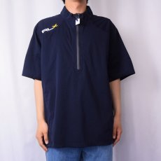 画像2: RLX Ralph Lauren ロゴプリント プルオーバー NAVY XL (2)