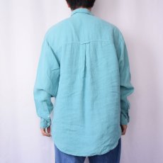 画像3: 90's GAP リネンボタンダウンシャツ M (3)