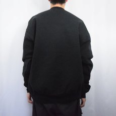 画像3: 90's FRUIT OF THE LOOM USA製 無地スウェット BLACK XL (3)