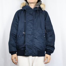 画像3: 70〜80's 民間品 "N-5A TYPE" フライトジャケット NAVY SIZE38 (3)