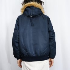 画像4: 70〜80's 民間品 "N-5A TYPE" フライトジャケット NAVY SIZE38 (4)