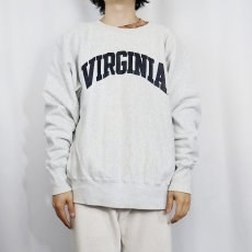 画像2: 90's The Game USA製 REVERSE WEAVE TYPE "VIRGINIA" プリントスウェット L (2)