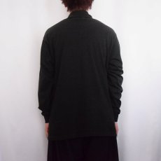 画像3: 90's FRUIT OF THE LOOM USA製 タートルネックロンT BLACK L (3)