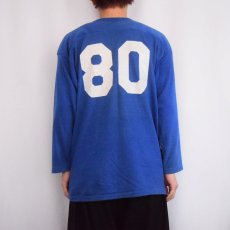 画像4: 70's〜 RUSSELL ATHLETIC USA製 金タグ "80" プリントフットボールTシャツ L (4)