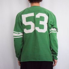 画像3: 〜60's "53" レーヨンフットボールTシャツ  (3)