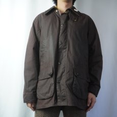 画像2: 90's Barbour ENGLAND製 "BEDALE" オイルドジャケット 3ワラント ライナー付き BURGUNDY (2)