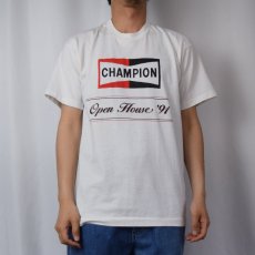 画像2: 90's USA製 "CHAMPION Open Home '91" プリントTシャツ L (2)